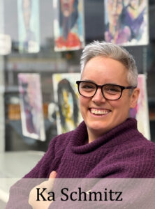 Hier ist die Künstlerin Ka Schmitz abgebildet